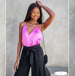 Orchid Satin Tank NWOT